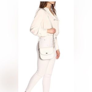 Michael Kors Mott Leather Dome Crossbody Bag